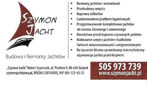 Szymon Jacht Budowa i Remonty Jacht�w. Robert Szymczak. Gda�sk.